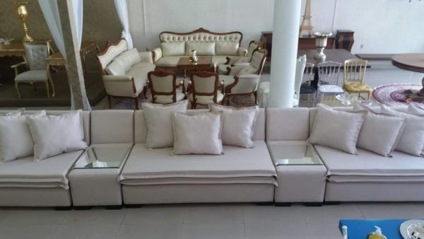 Sofá Modular com Almofada Off White